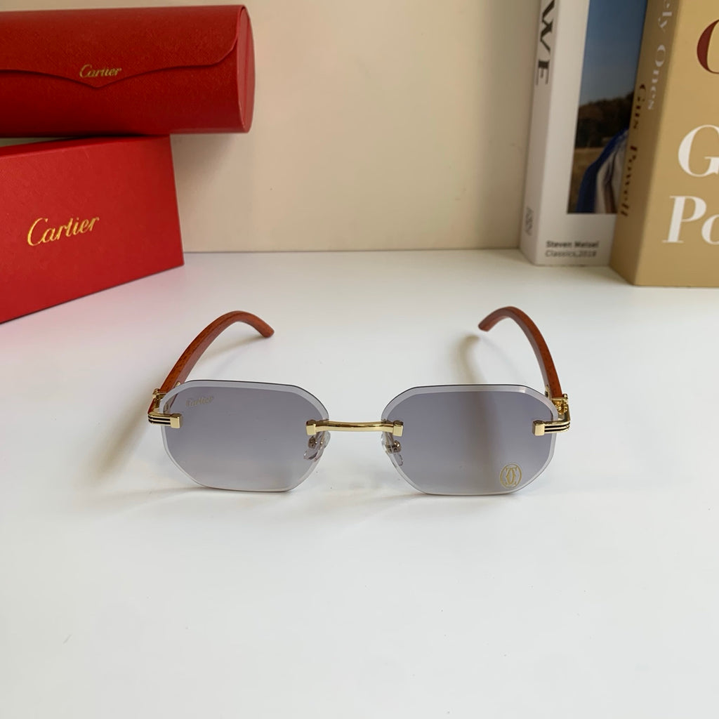 Cartier Square Silver Lens Sunglasses for Men & Women - 372301 - detail image 3