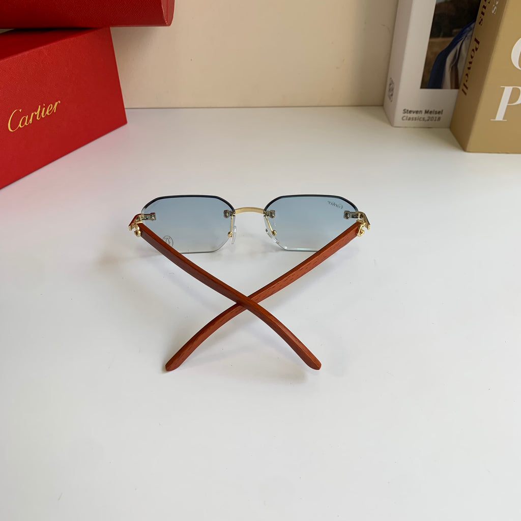 Cartier Square Silver Lens Sunglasses for Men & Women - 372302 - detail image 6