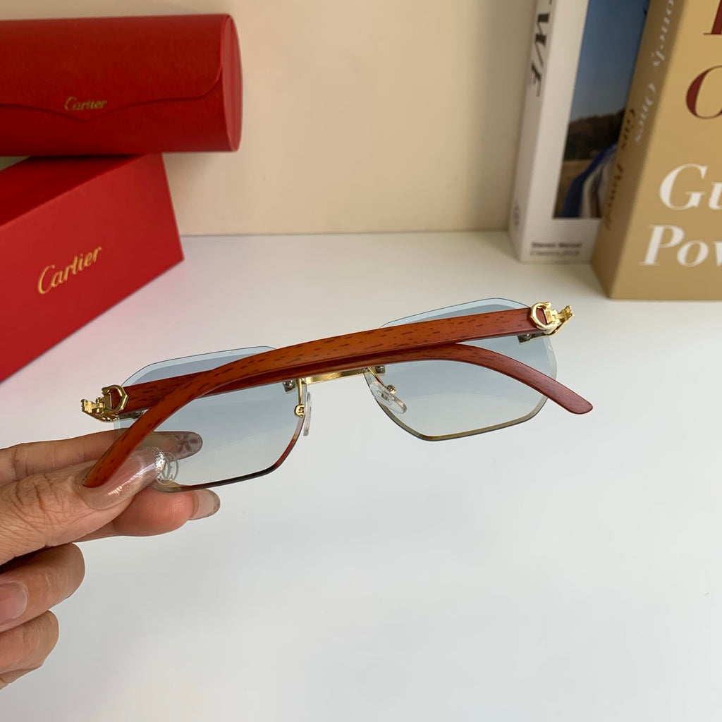 Cartier Square Silver Lens Sunglasses for Men & Women - 372302 - detail image 8