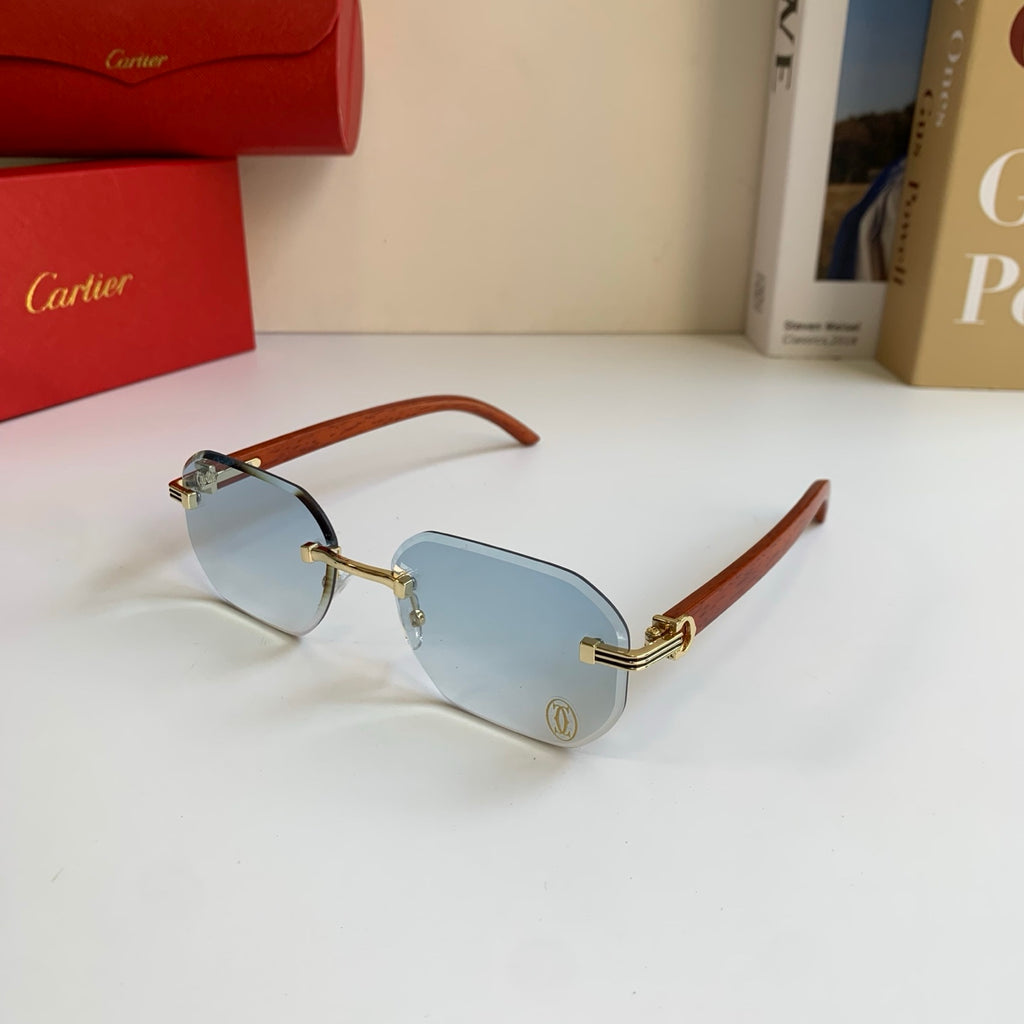 Cartier Square Silver Lens Sunglasses for Men & Women - 372302 - detail image 2