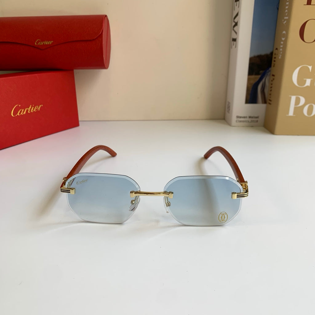 Cartier Square Silver Lens Sunglasses for Men & Women - 372302 - detail image 5