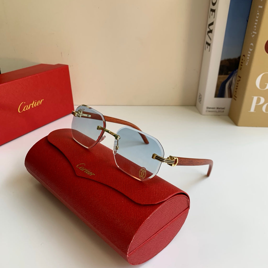 Cartier Square Silver Lens Sunglasses for Men & Women - 372302 - detail image 4