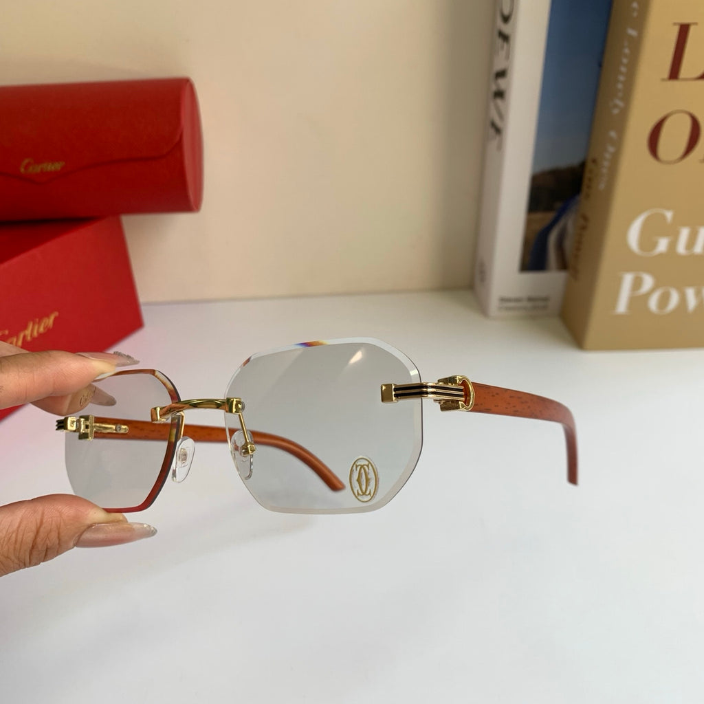 Cartier Square Silver Lens Sunglasses for Men & Women - 372303 - detail image 7
