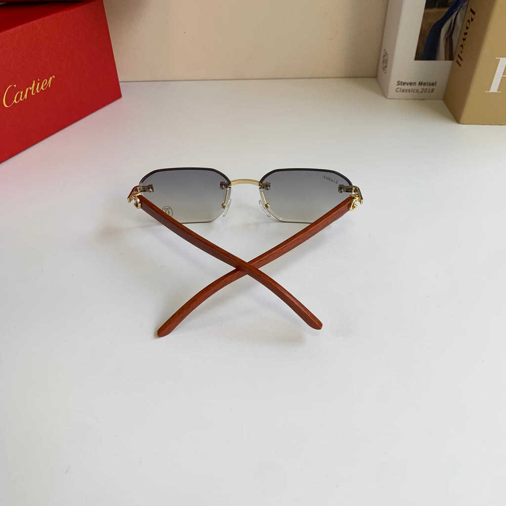 Cartier Square Silver Lens Sunglasses for Men & Women - 372166 - detail image 6