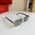 Cartier Square Silver Lens Sunglasses for Men & Women - 372166