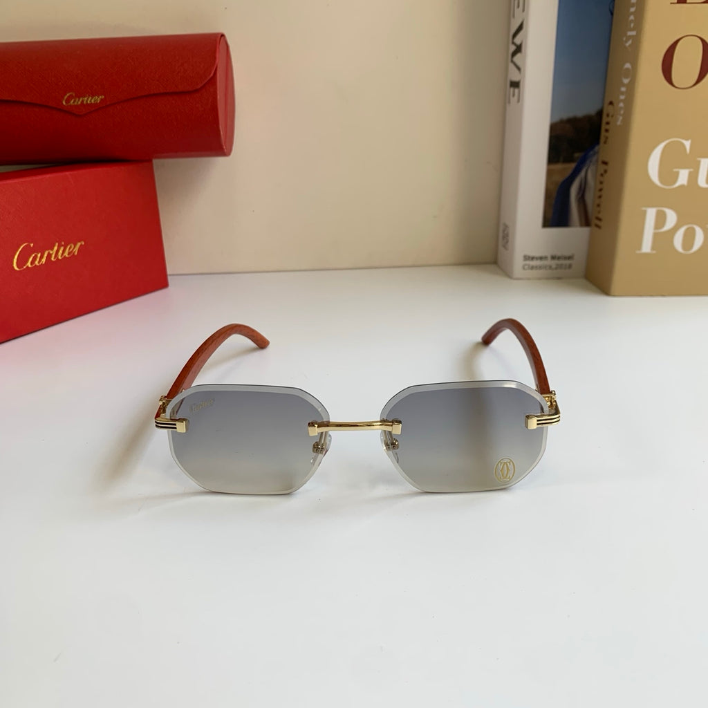 Cartier Square Silver Lens Sunglasses for Men & Women - 372166 - detail image 5
