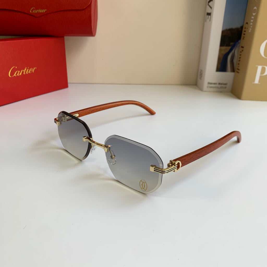 Cartier Square Silver Lens Sunglasses for Men & Women - 372166 - detail image 2