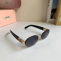 Miu Miu Round Silver Lens Sunglasses for Men & Women - 372424