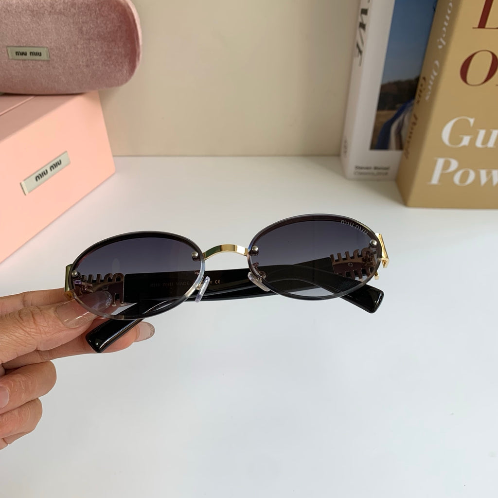 Miu Miu Round Silver Lens Sunglasses for Men & Women - 372424 - detail image 5