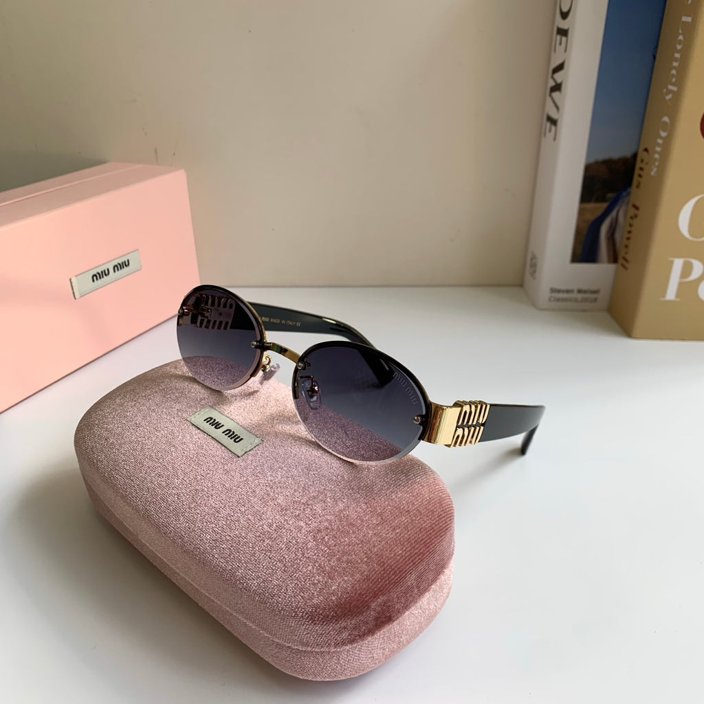 Miu Miu Round Silver Lens Sunglasses for Men & Women - 372424 - detail image 4