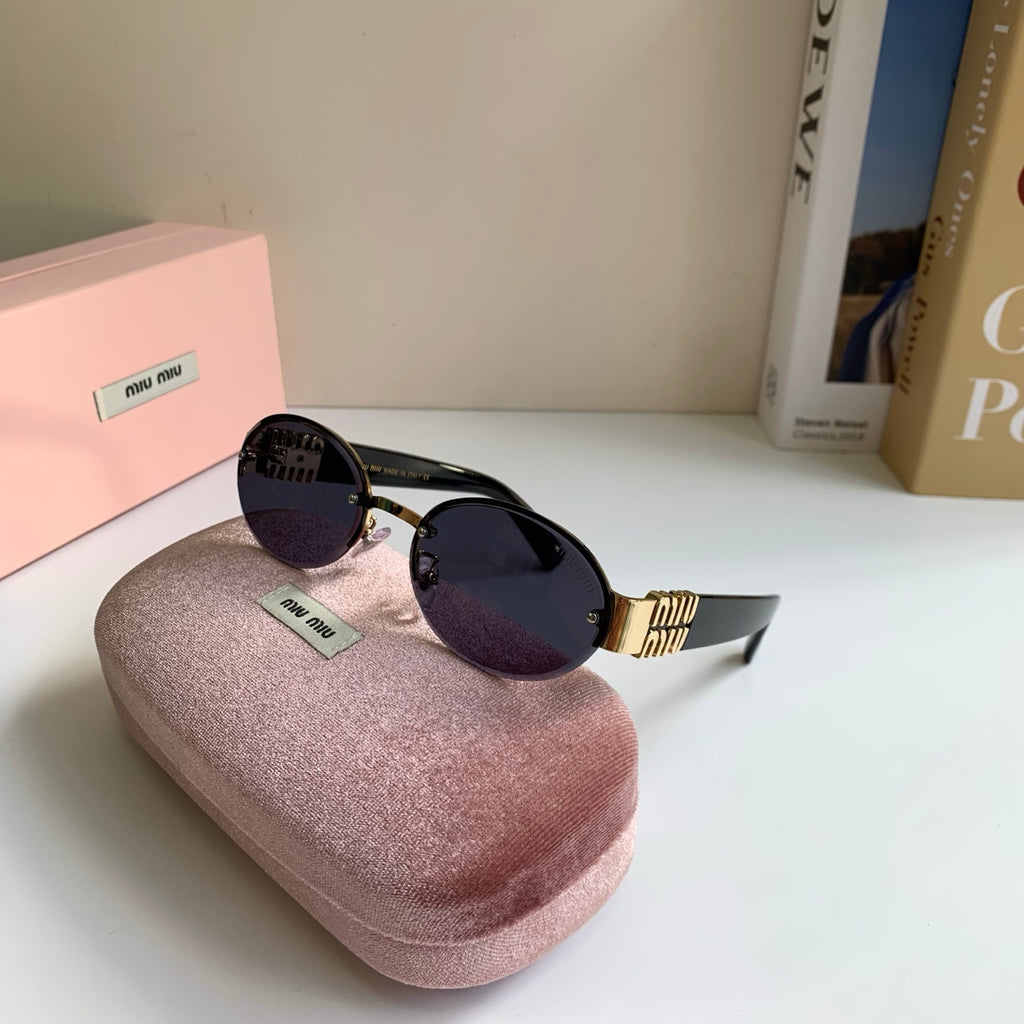 Miu Miu Round Silver Lens Sunglasses for Men & Women - 466173 - detail image 4