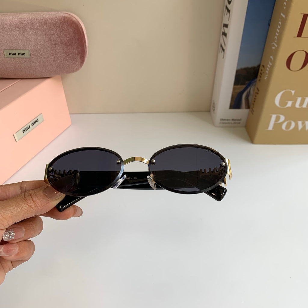 Miu Miu Round Silver Lens Sunglasses for Men & Women - 372426 - detail image 3