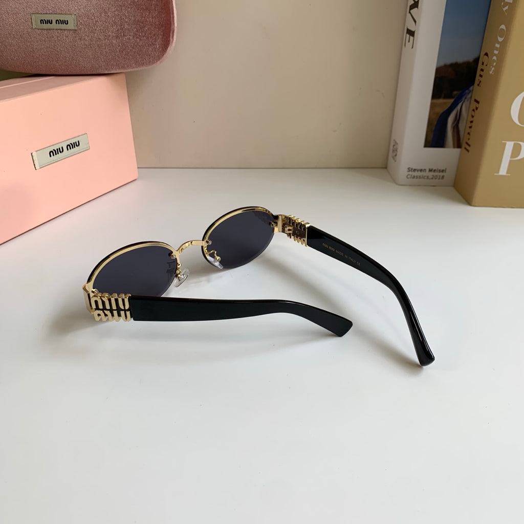 Miu Miu Round Silver Lens Sunglasses for Men & Women - 372426 - detail image 6
