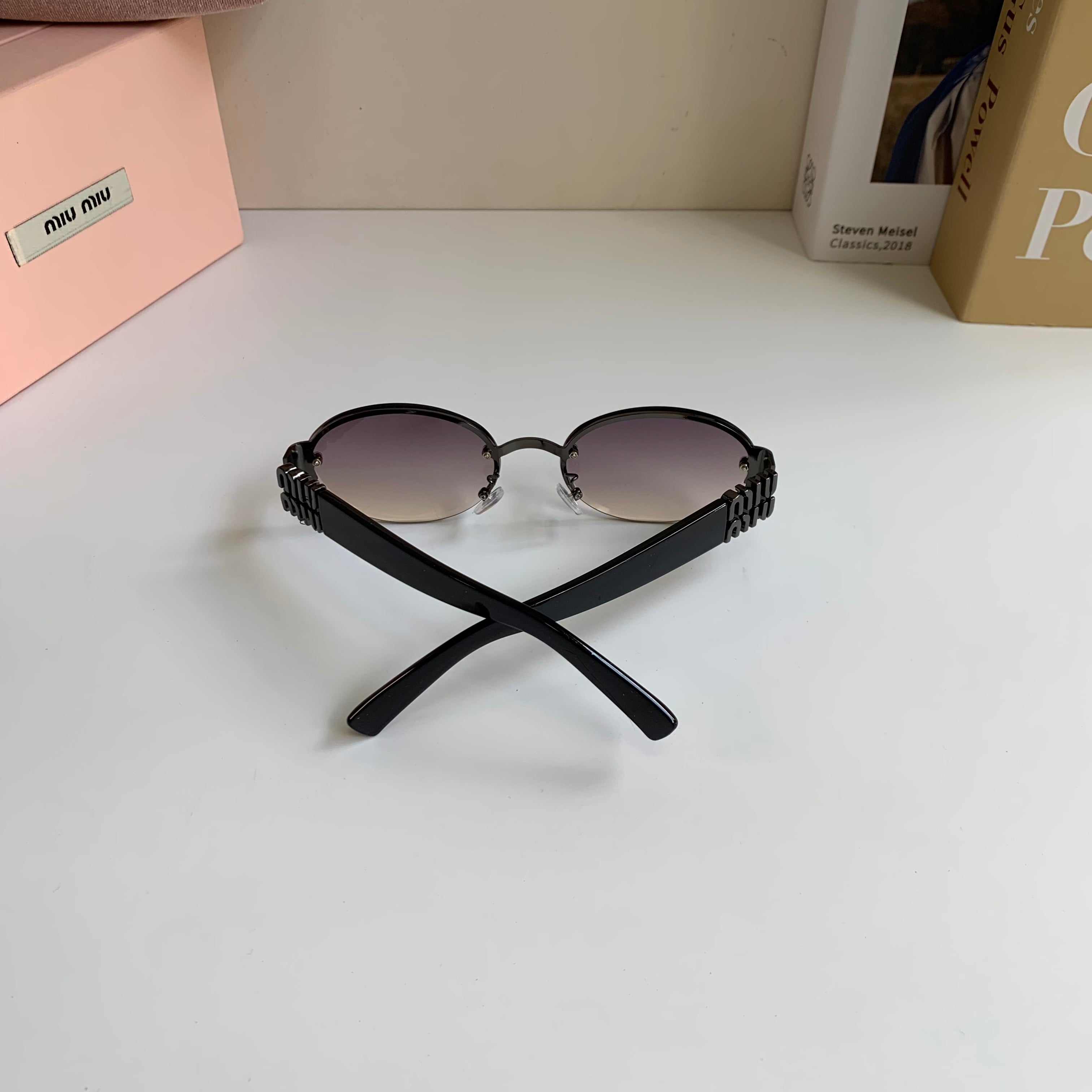 Miu Miu Round Silver Lens Sunglasses for Men & Women - 372427 - detail image 7