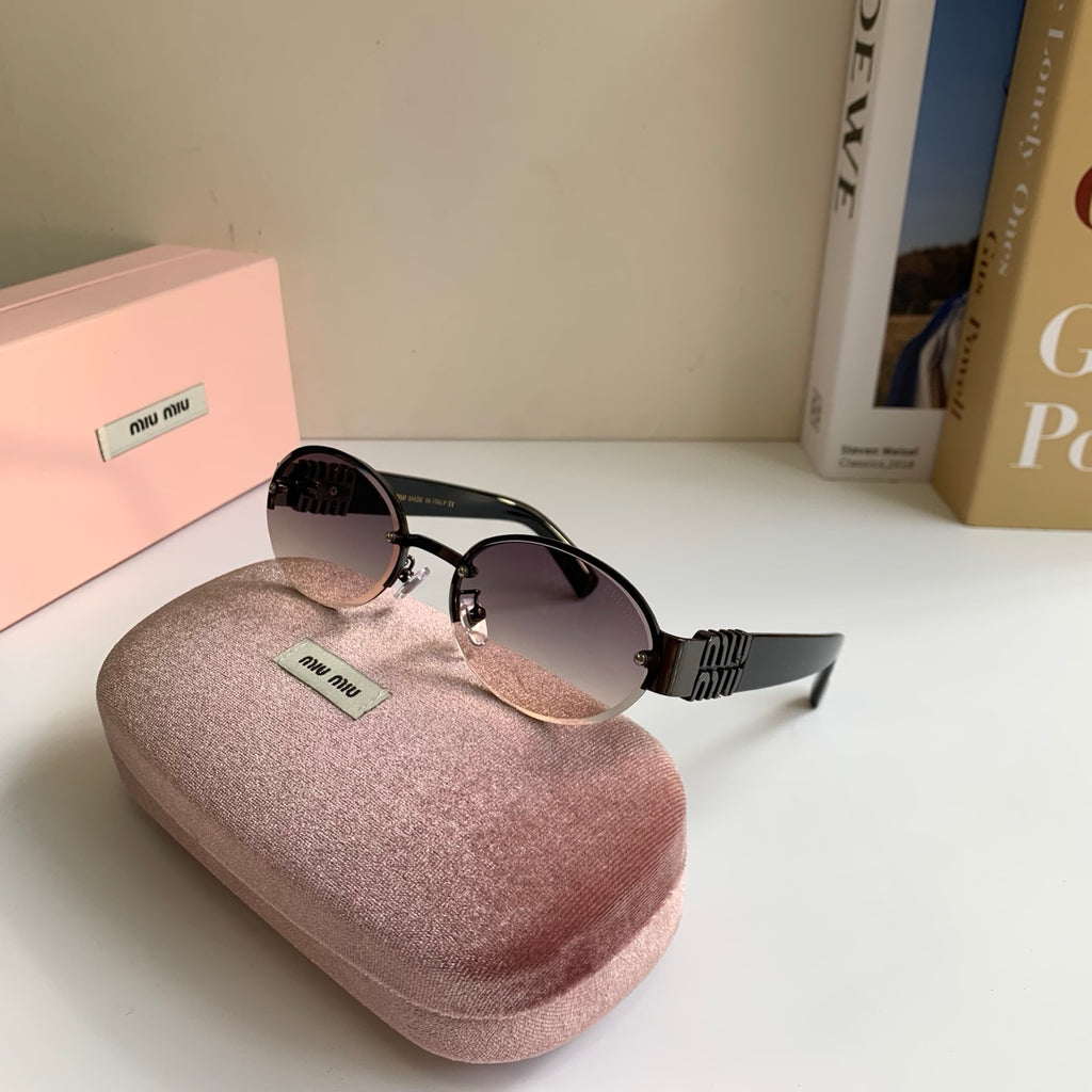Miu Miu Round Silver Lens Sunglasses for Men & Women - 372427 - detail image 5