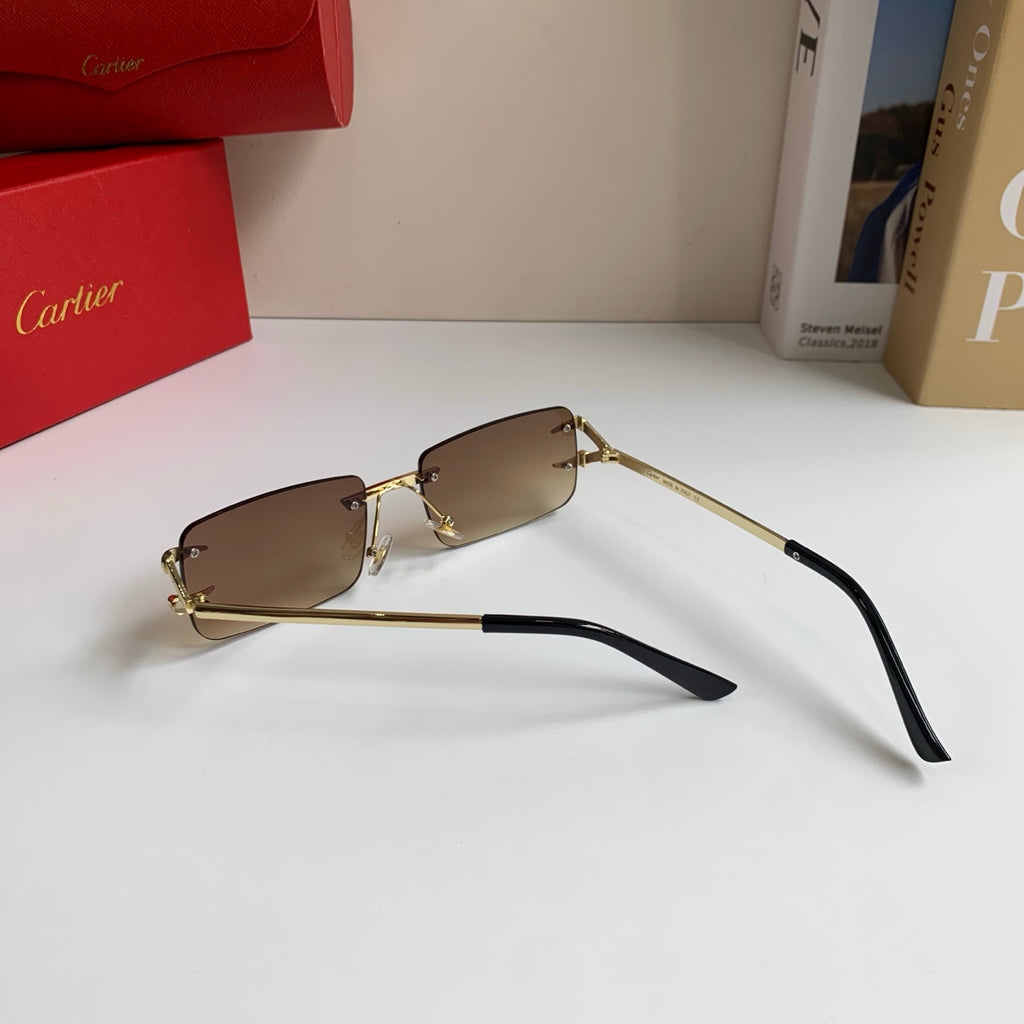 Cartier Square Brown Lens Sunglasses for Men & Women - 372192 - detail image 8