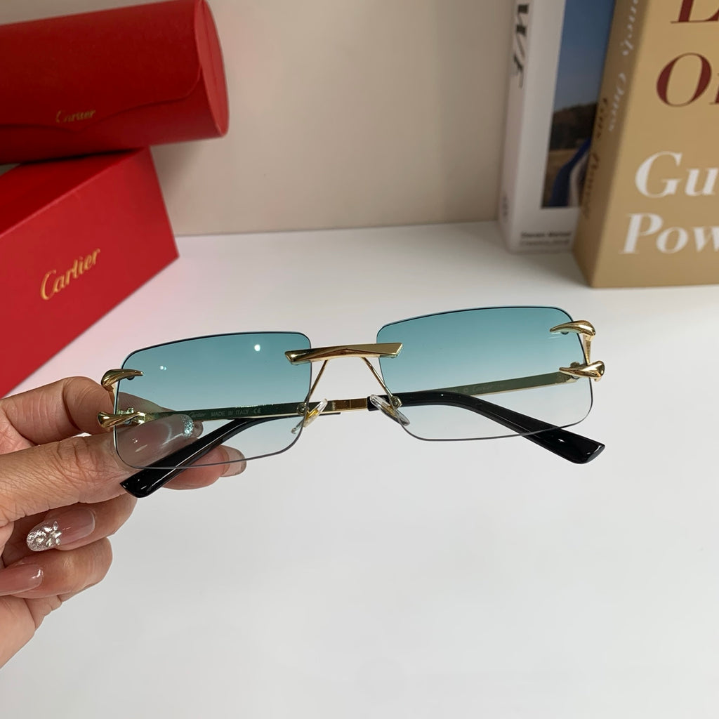 Cartier Square Silver Lens Sunglasses for Men & Women - 372193 - detail image 3