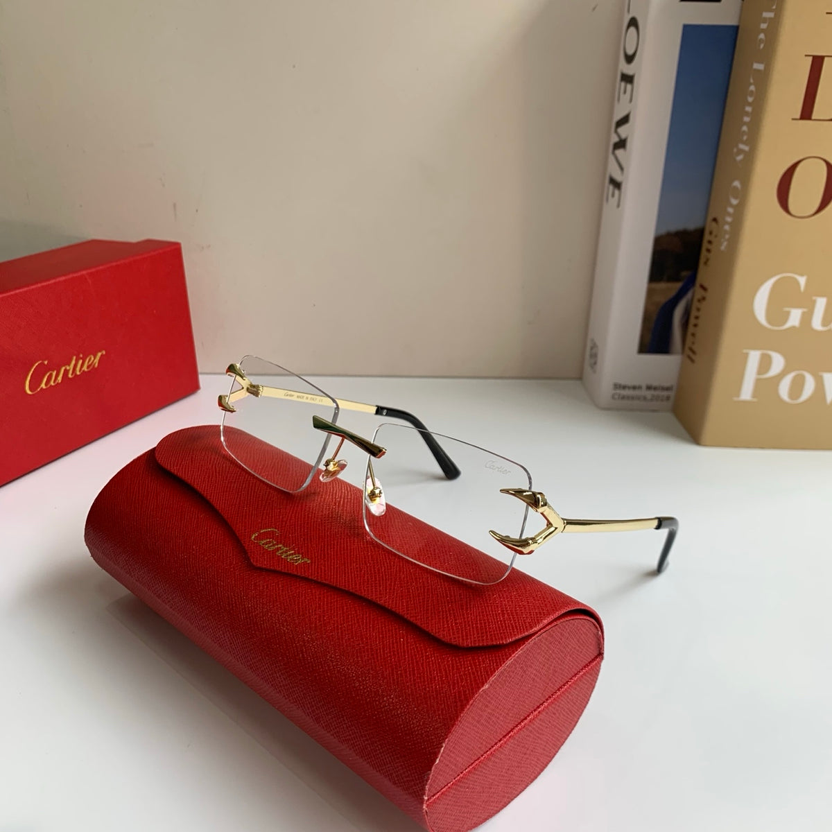 Cartier Square Silver Lens Sunglasses for Men & Women - 372194 - detail image 4