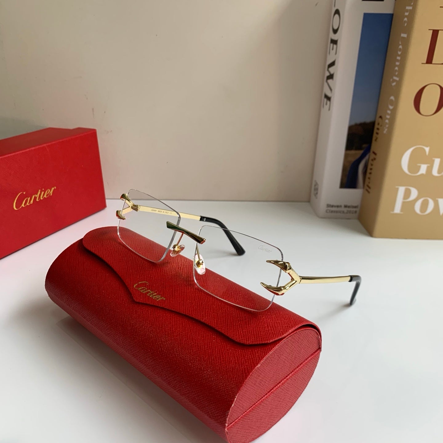 Cartier Square Silver Lens Sunglasses for Men & Women - 372194 - detail image 4
