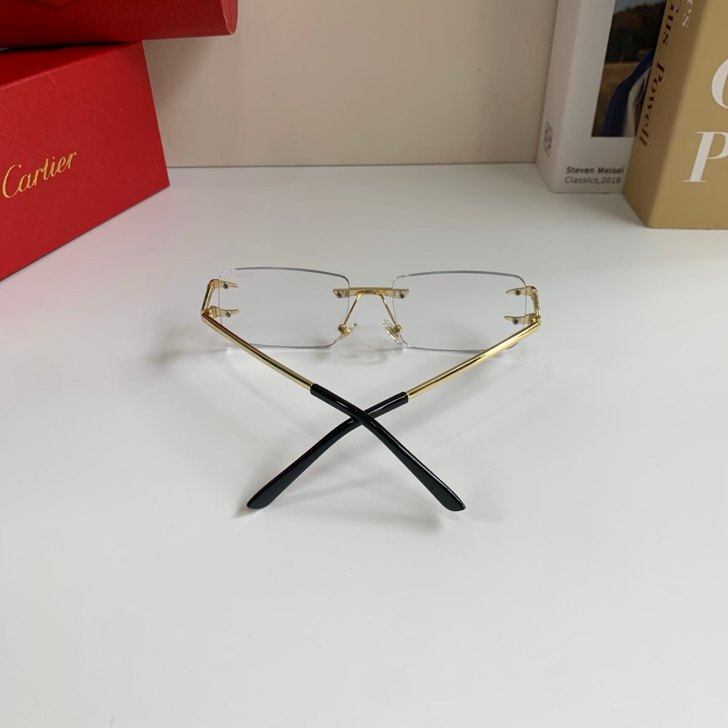 Cartier Square Silver Lens Sunglasses for Men & Women - 372194 - detail image 6