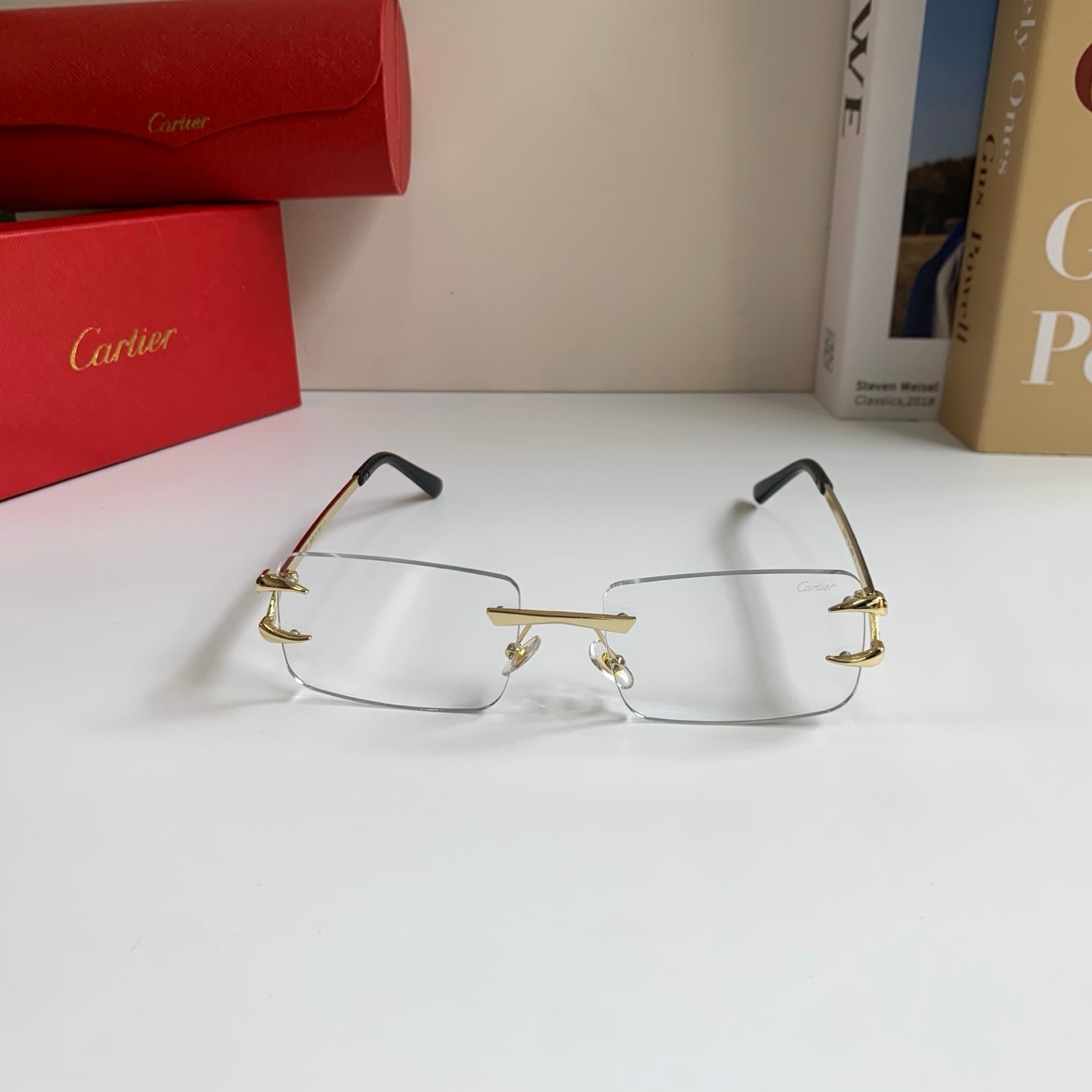 Cartier Square Silver Lens Sunglasses for Men & Women - 372194 - detail image 5