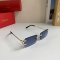 Cartier Square Silver Lens Sunglasses for Men & Women - 372195