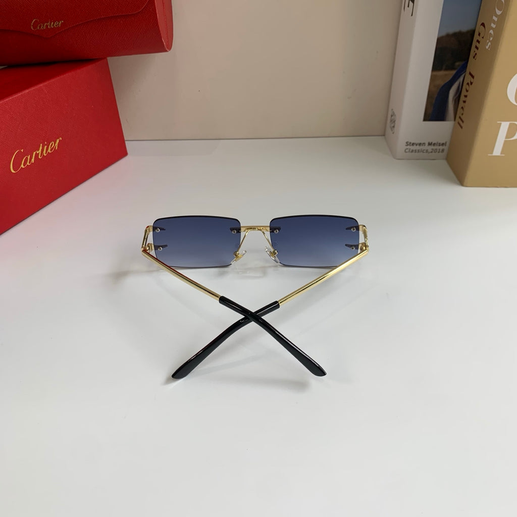 Cartier Square Silver Lens Sunglasses for Men & Women - 372195 - detail image 8