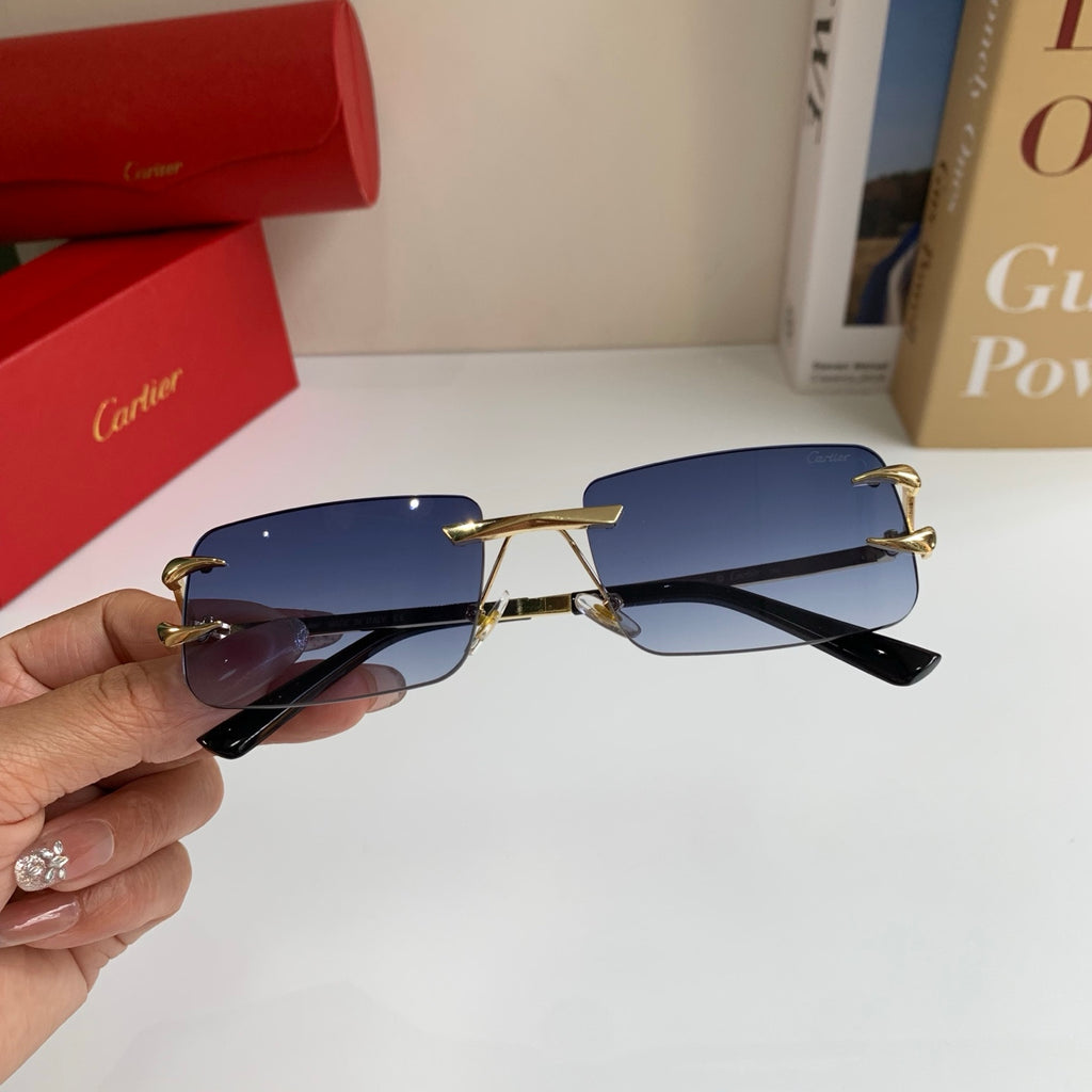 Cartier Square Silver Lens Sunglasses for Men & Women - 372195 - detail image 3