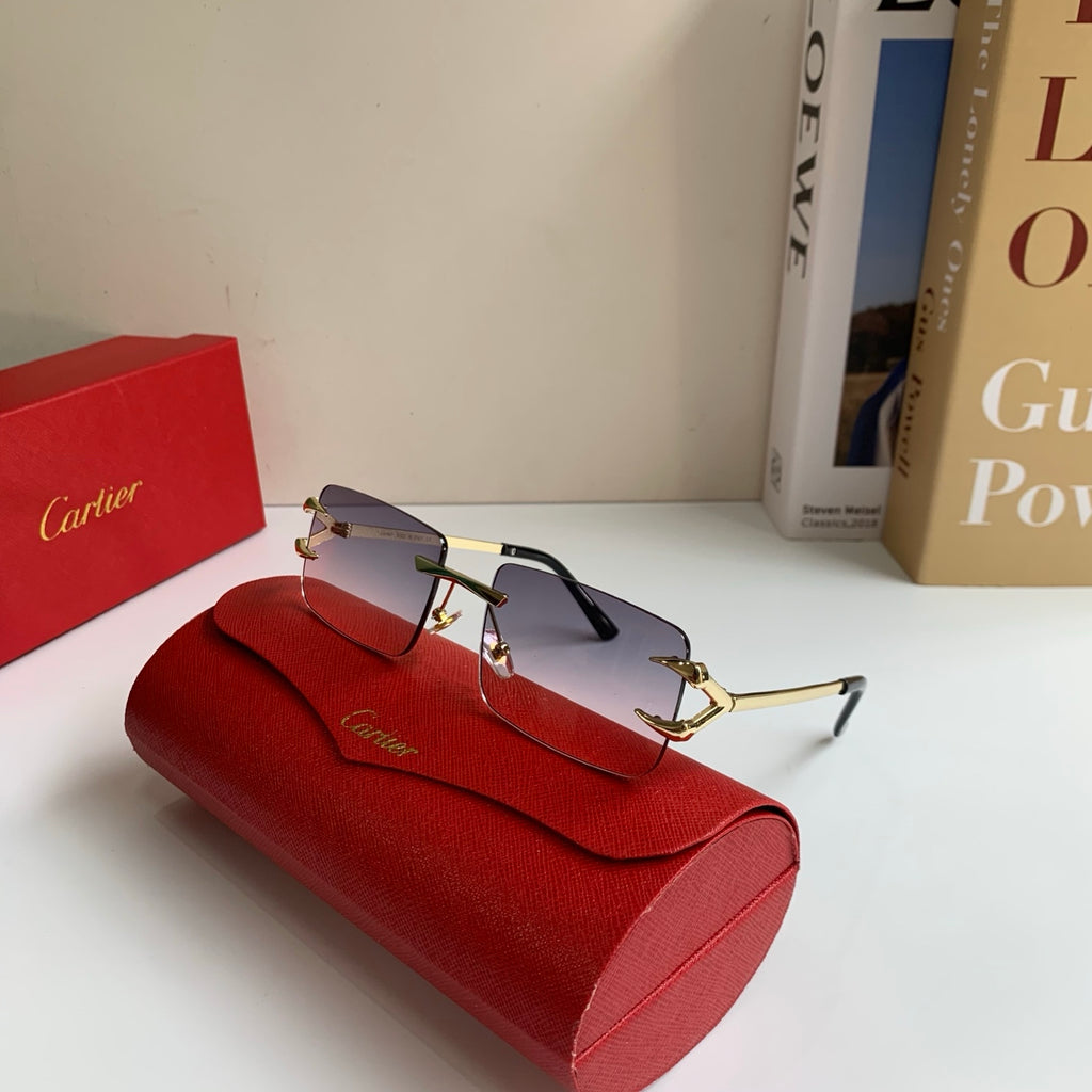 Cartier Square Silver Lens Sunglasses for Men & Women - 372196 - detail image 4