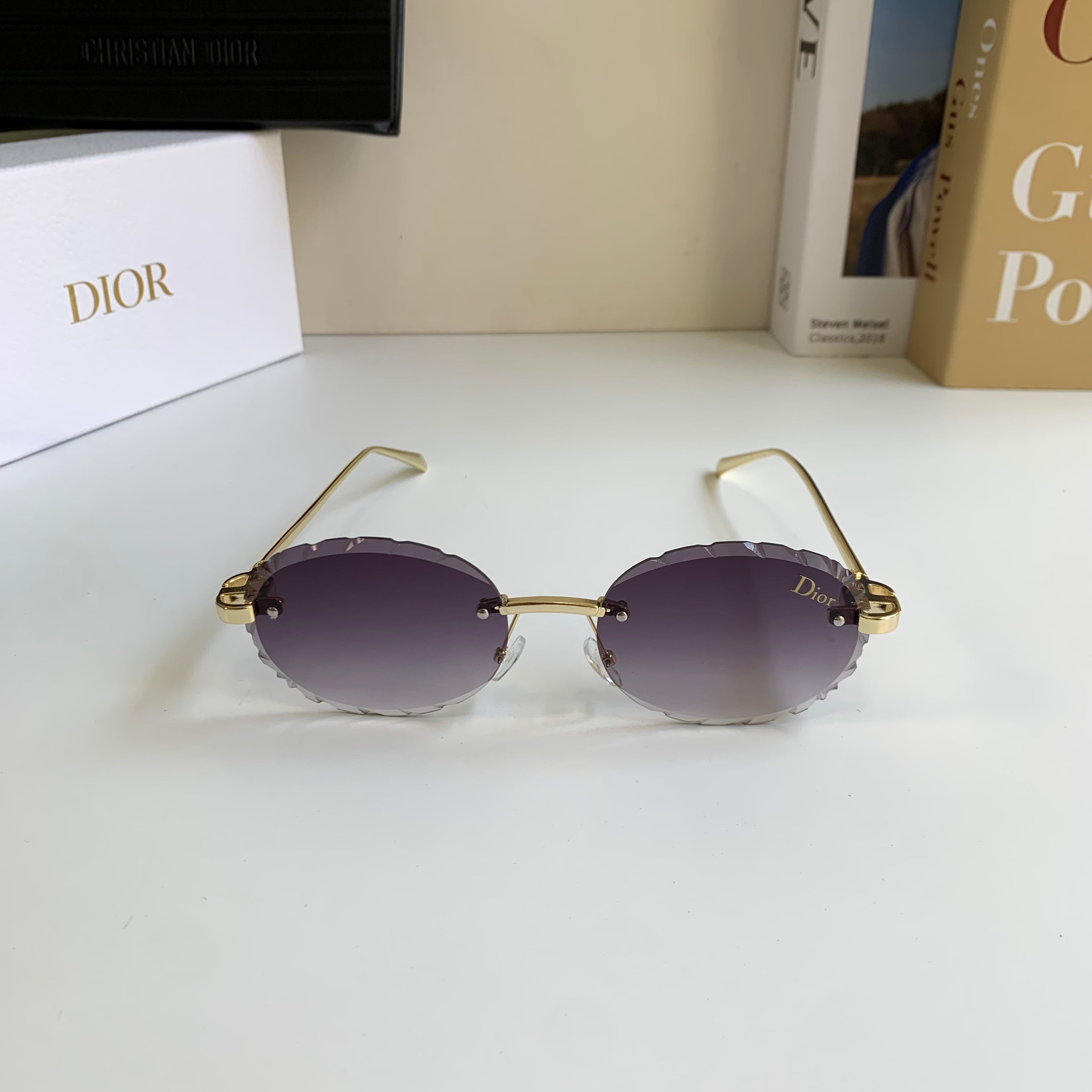 Dior Polarized Round Silver Lens Sunglasses for Men & Women - 382457 - detail image 3