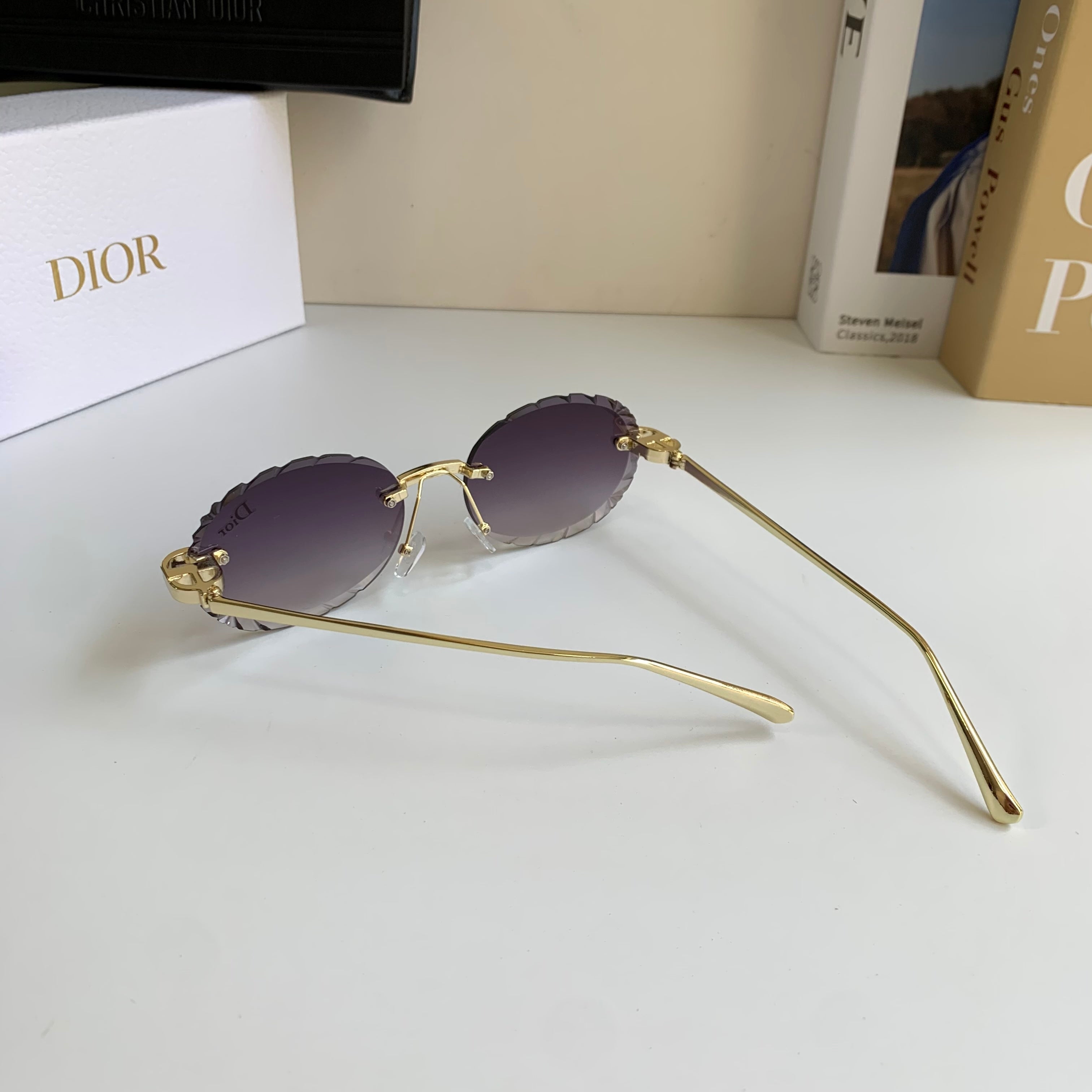 Dior Polarized Round Silver Lens Sunglasses for Men & Women - 382457 - detail image 6