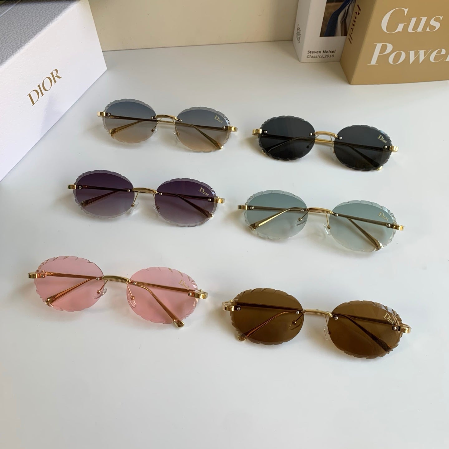 Dior Polarized Round Silver Lens Sunglasses for Men & Women - 382461 - detail image 9