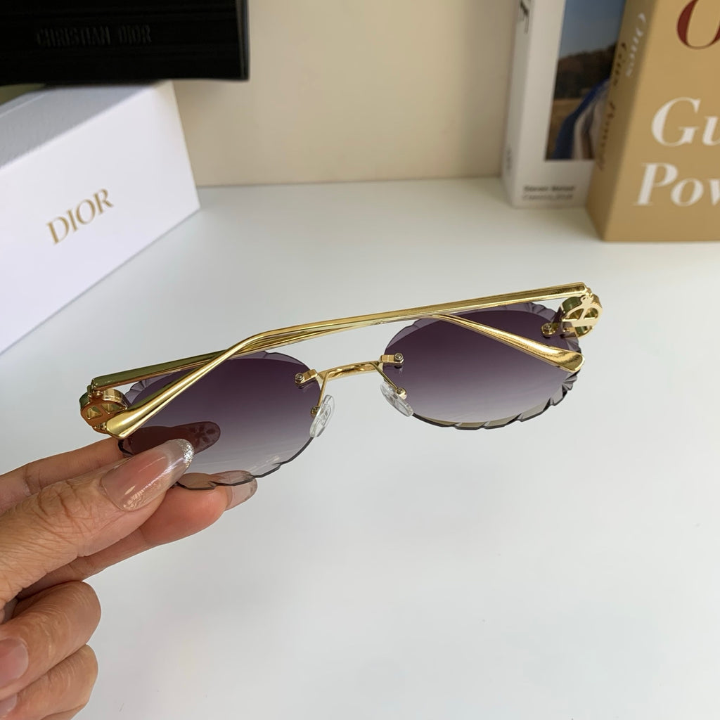 Dior Polarized Round Silver Lens Sunglasses for Men & Women - 465399 - detail image 8