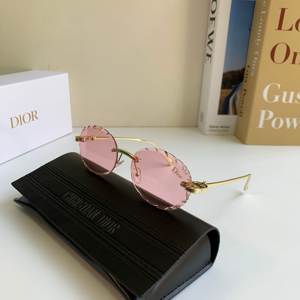 Dior Polarized Round Silver Lens Sunglasses for Men & Women - 465400
