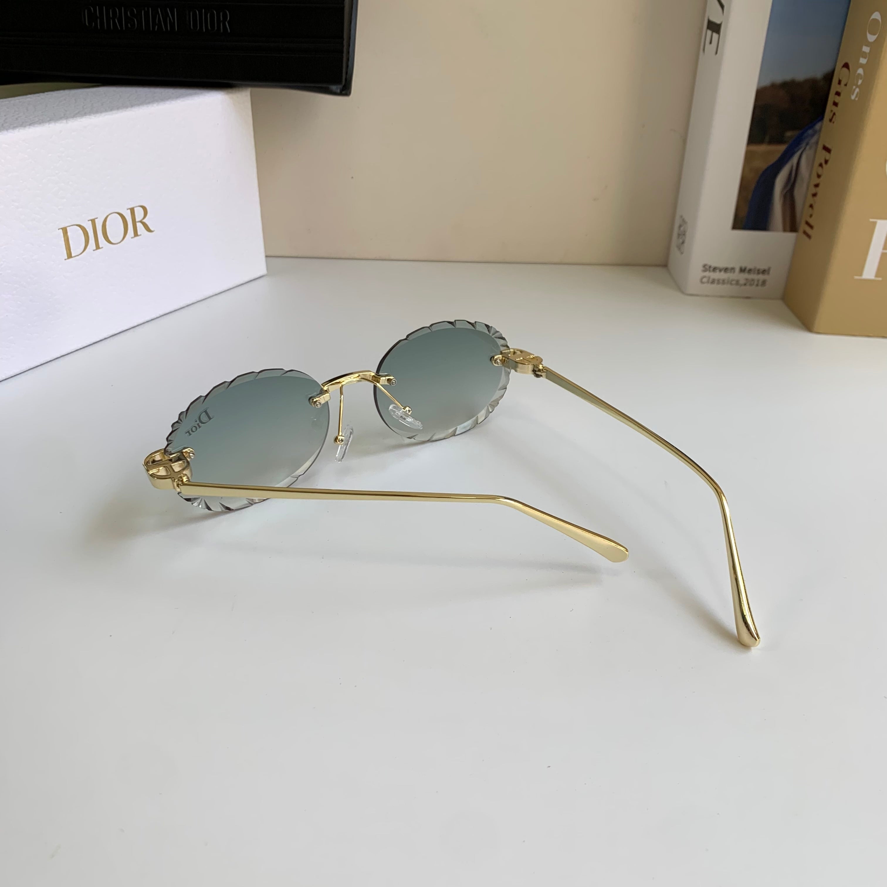 Dior Polarized Round Silver Lens Sunglasses for Men & Women - 465401 - detail image 6