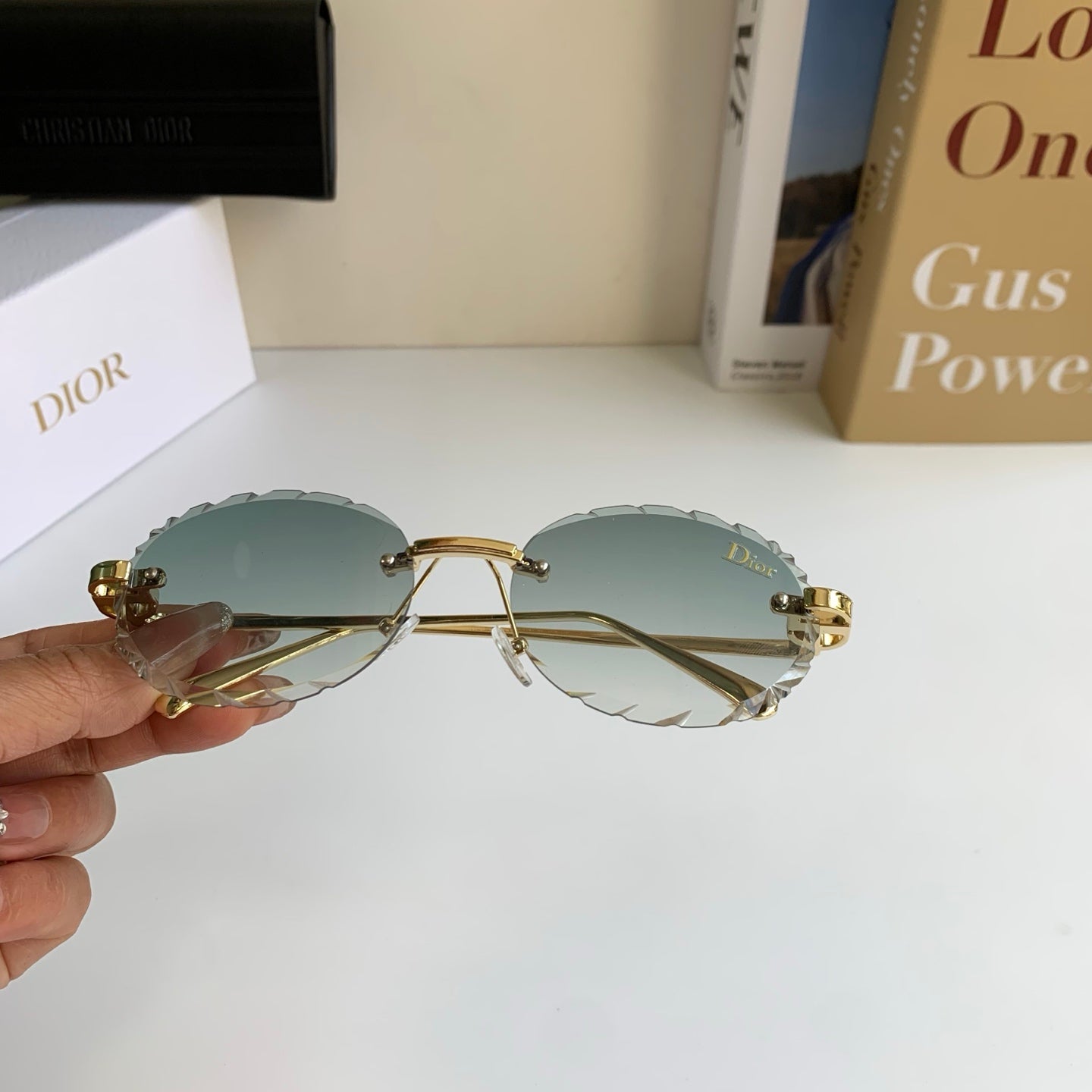 Dior Polarized Round Silver Lens Sunglasses for Men & Women - 465401 - detail image 3