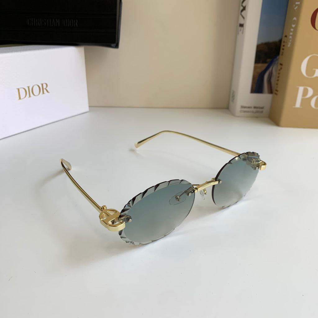Dior Polarized Round Silver Lens Sunglasses for Men & Women - 465401