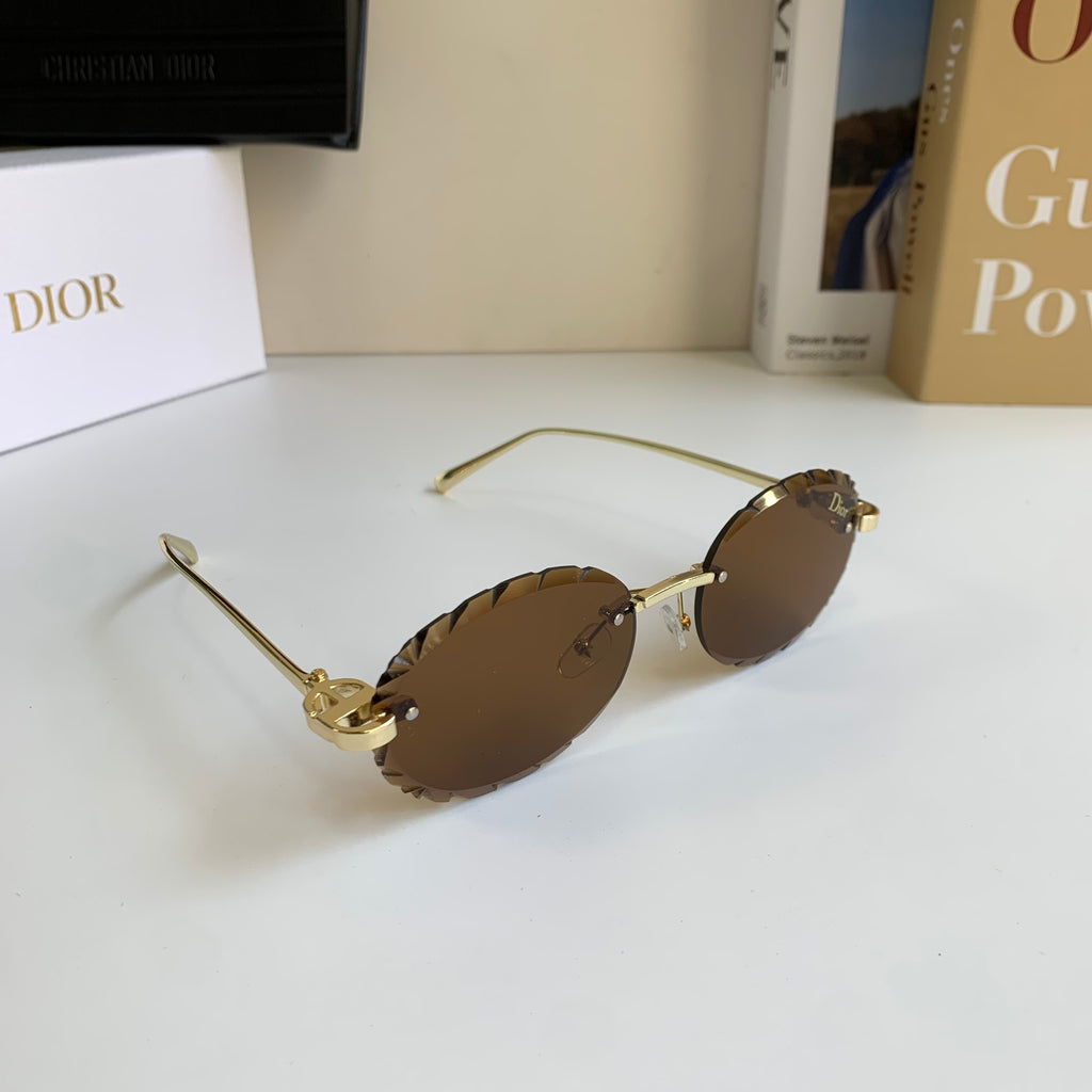 Dior Polarized Round Brown Lens Sunglasses for Men & Women