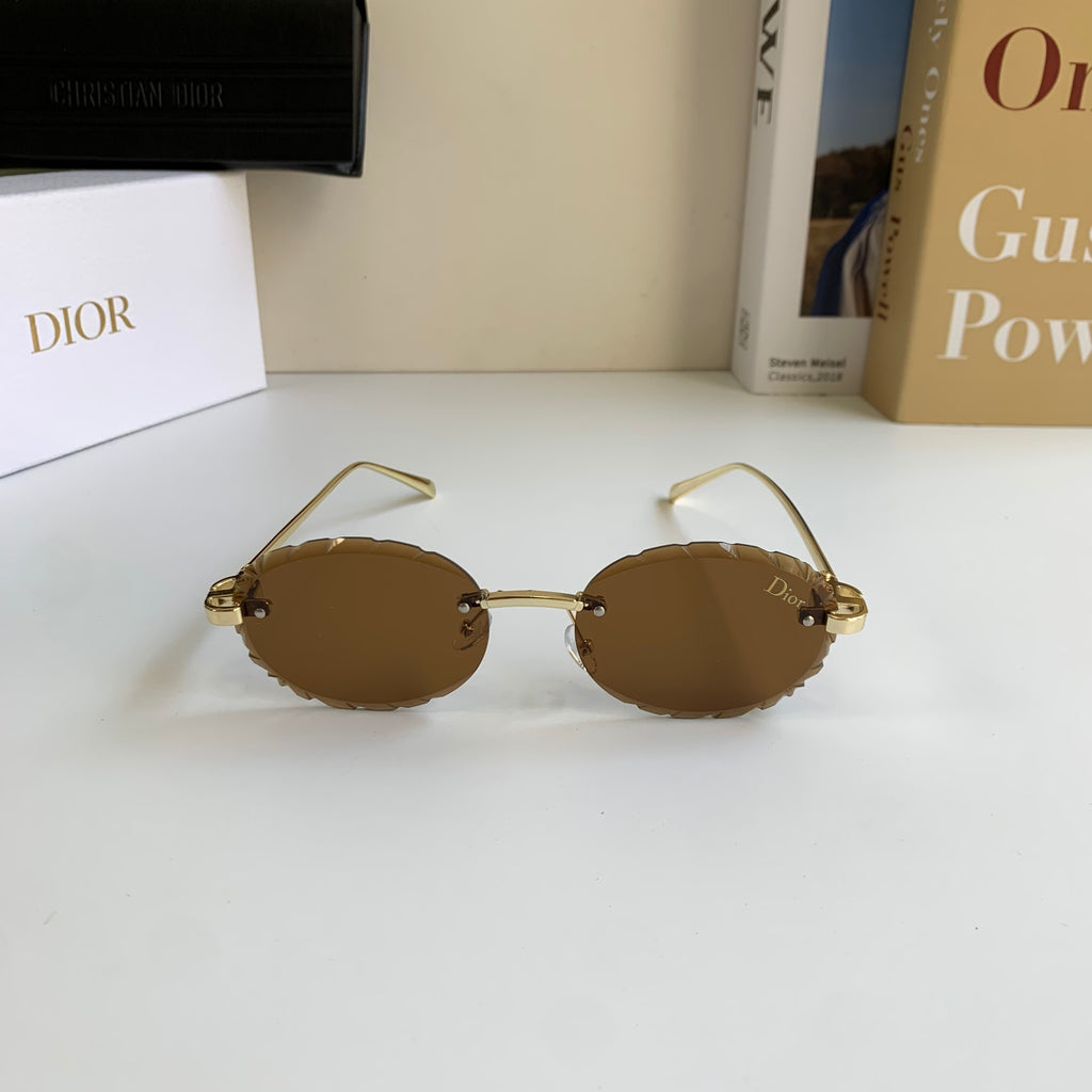 Dior Polarized Round Brown Lens Sunglasses for Men & Women - detail image 3