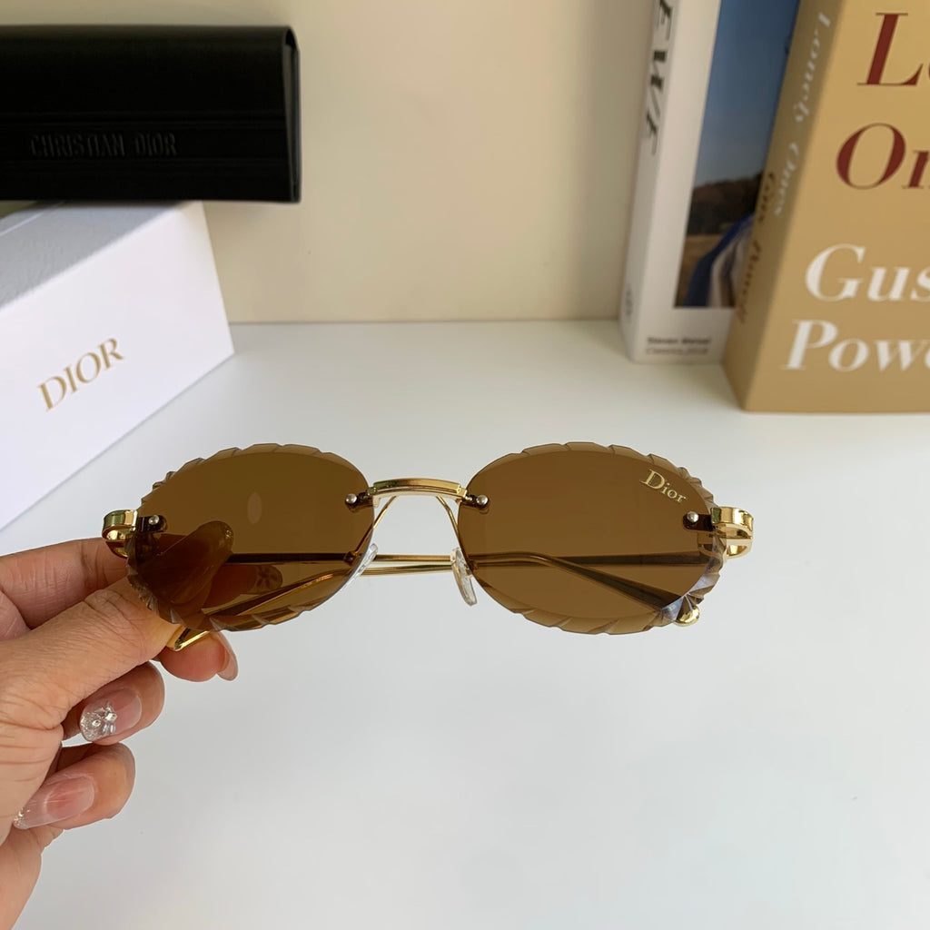 Dior Polarized Round Brown Lens Sunglasses for Men & Women - 382460 - detail image 4