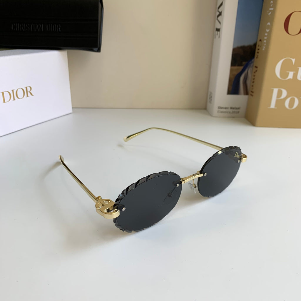 Dior Polarized Round Silver Lens Sunglasses for Men & Women - 465403