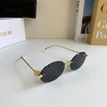 Dior Polarized Round Silver Lens Sunglasses for Men & Women - 382461