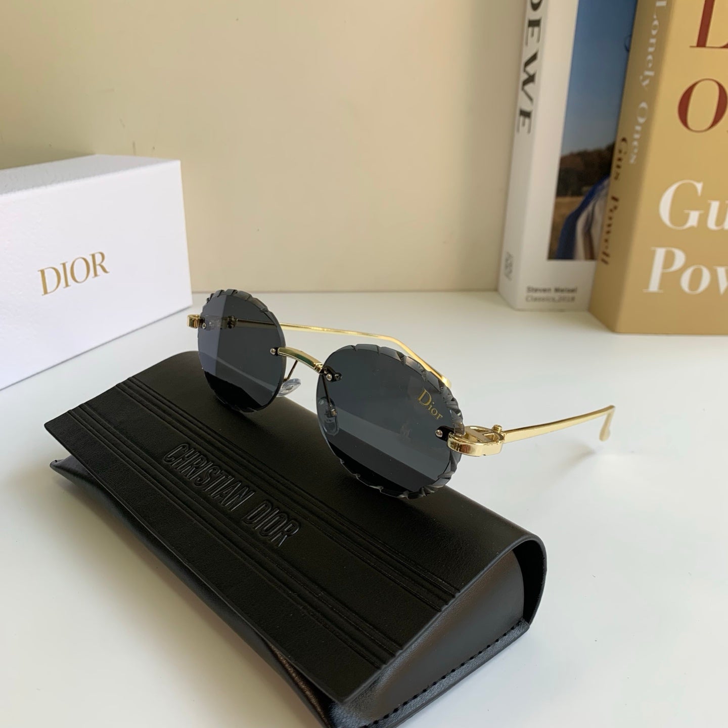 Dior Polarized Round Silver Lens Sunglasses for Men & Women - 465403 - detail image 4