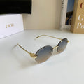 Dior Polarized Round Silver Lens Sunglasses for Men & Women - 382462