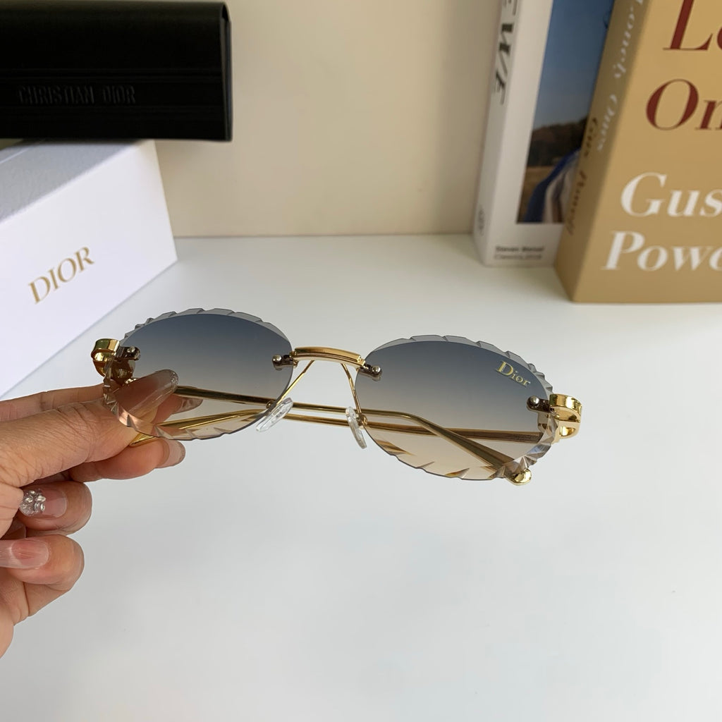 Dior Polarized Round Silver Lens Sunglasses for Men & Women - detail image 3