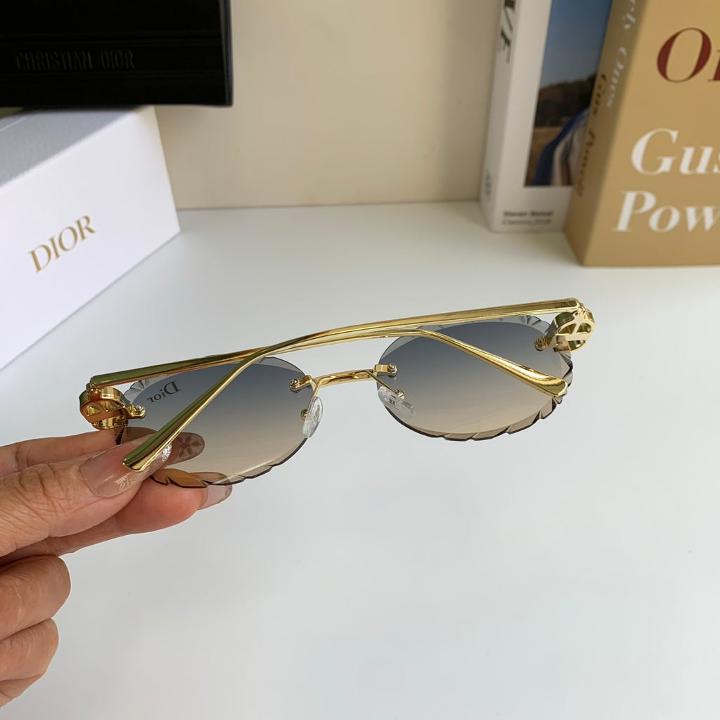 Dior Polarized Round Silver Lens Sunglasses for Men & Women - detail image 7