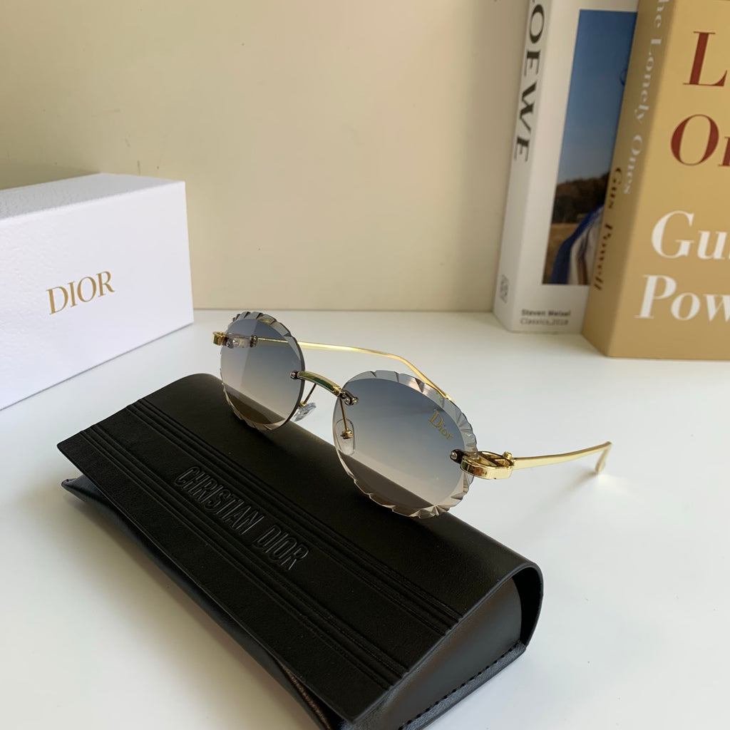 Dior Polarized Round Silver Lens Sunglasses for Men & Women - detail image 4