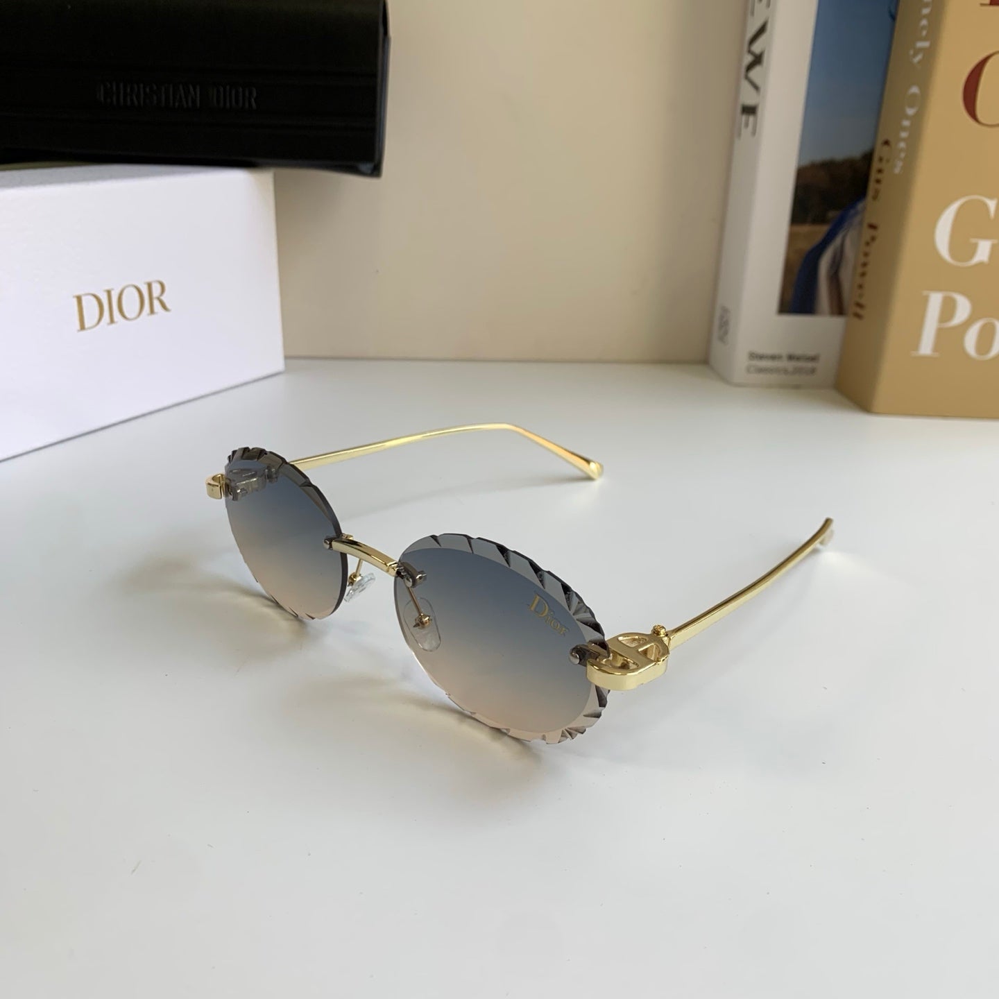 Dior Polarized Round Silver Lens Sunglasses for Men & Women - 382462 - detail image 2