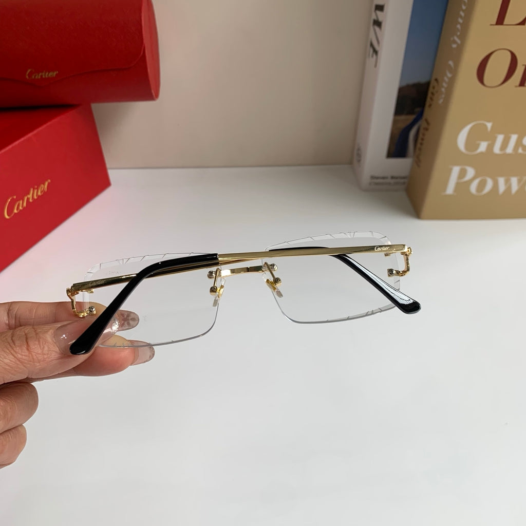 Cartier Metal Fashion Silver Lens Sunglasses for Men & Women - 382839 - detail image 7