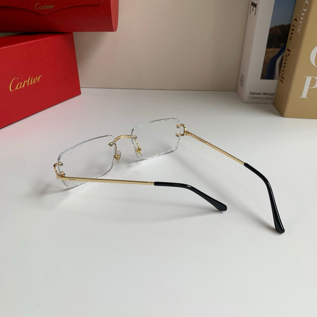 Cartier Metal Fashion Silver Lens Sunglasses for Men & Women - 382839 - detail image 6